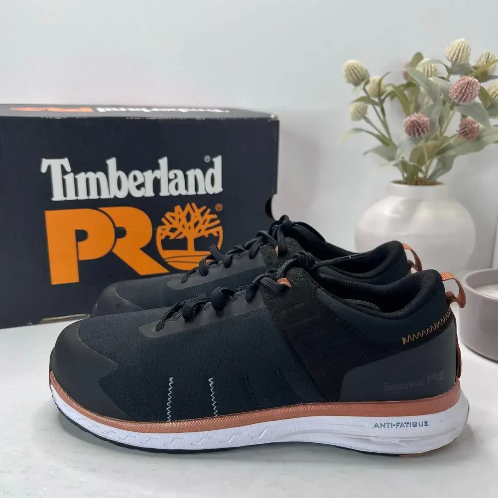 Timberland PRO Overdrive Composite Safety Toe Sneaker Black Women 8.5 Tried On